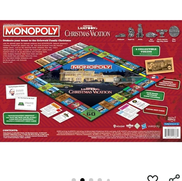NWT Christmas Vacation Monopoly Game - Picture 2 of 9